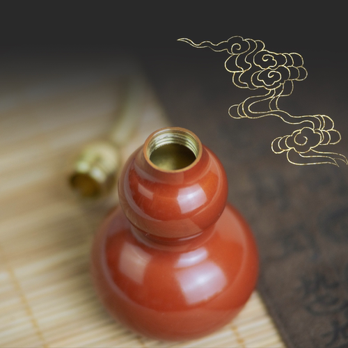 剑来养剑葫 姜壶 迎福聚财好运加满 辅以安神 朱砂壶 国家非遗技艺 附收藏卡 纪念珍藏 隐官大人陈平安的养剑葫芦 剑来周边W - 图1