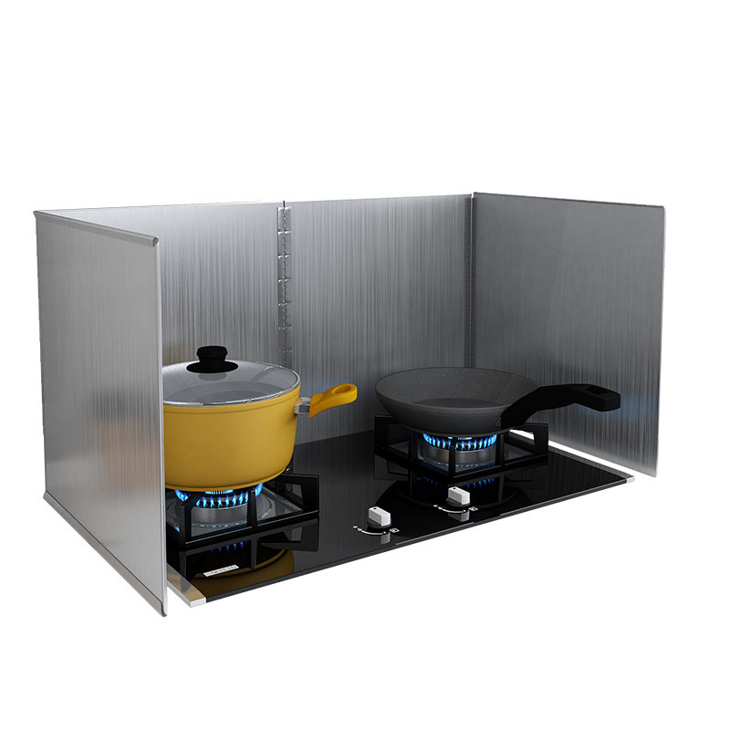 厨房不锈钢挡油板加厚灶台隔热挡板炒菜防溅油油烟机耐高温围挡板,淘宝优惠券,粉丝福利购,淘宝优惠卷