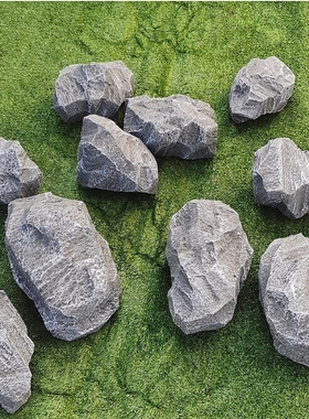 泡沫石头仿真石头假石头定制假山越野车橱窗造景雕刻装饰拍照舞台