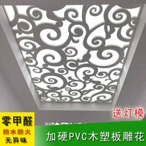 Carved Flower Plate Hollowed-out Ceiling Styling Pvc Partition Living Room Aisle Hallway Xuanguan Flower Lattice Decoration Screen Chinese