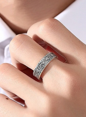 925镀银高级2025新款戒指复古情