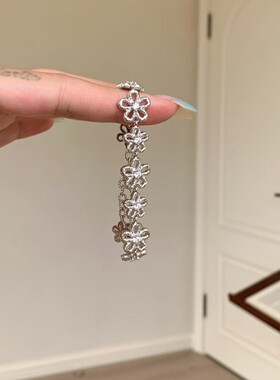 新款蕾丝花环手链女气质轻奢小众