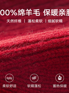 秋冬保暖护耳羊毛针织包头帽
