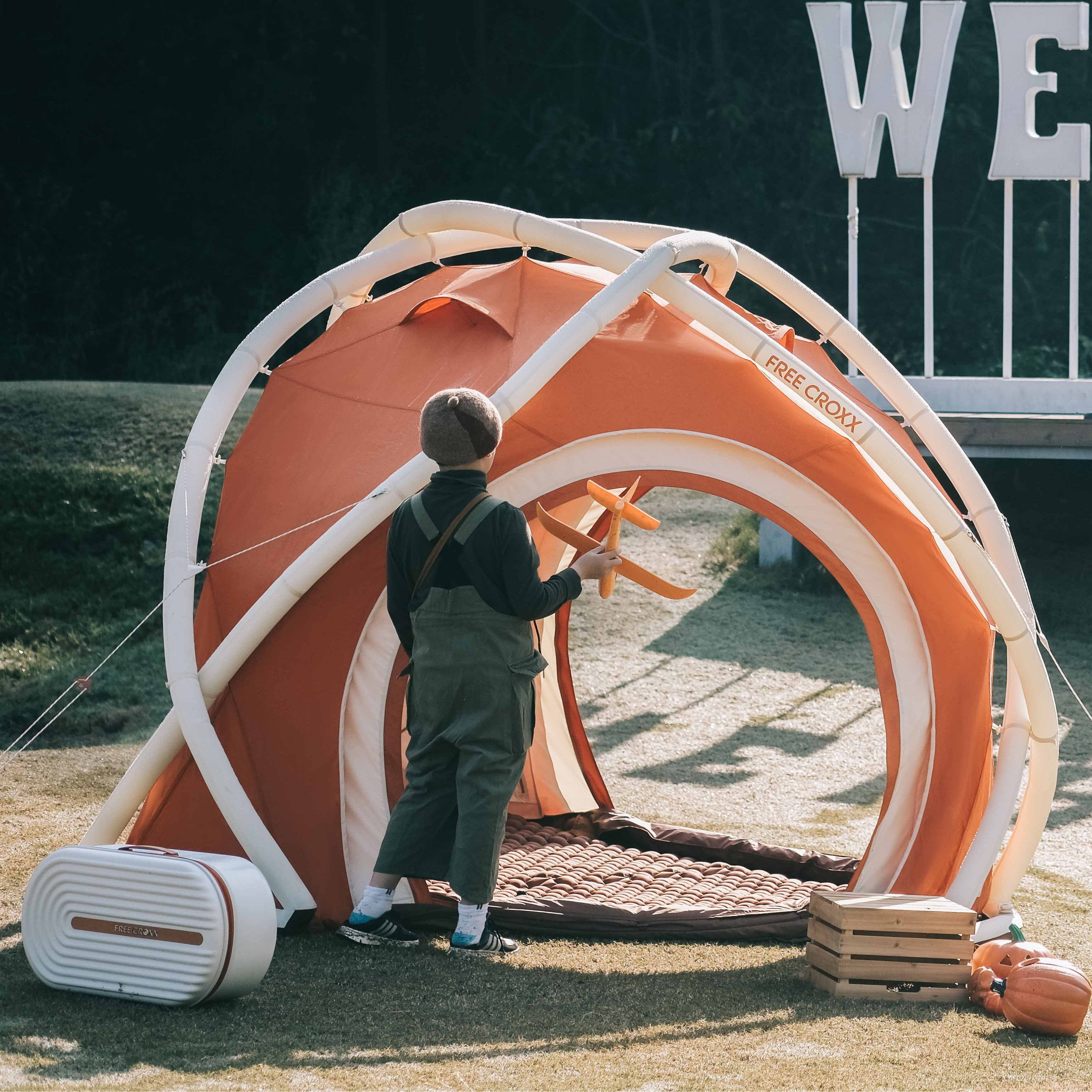 FC FREE CROXX/大眼精灵充气帐篷户外露营防雨防晒 - 图3