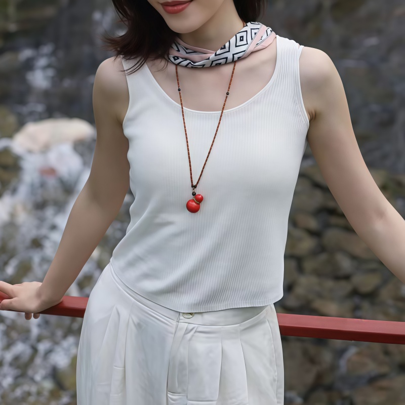 葫芦毛衣链长款新中式原创设计轻奢小众项链绿色吊坠女款 - 图3