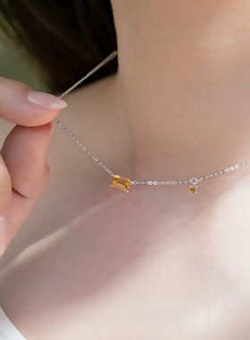 几何日光项链锁骨链小众高级感