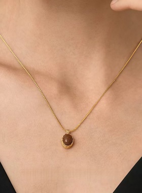 旧梦繁花轻奢气质中长款项链