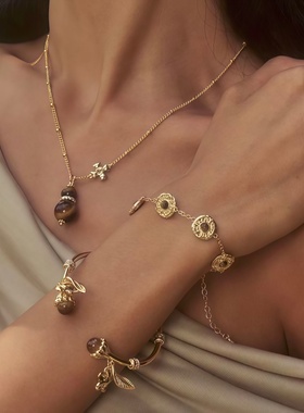 日照之境原创设计金色手镯