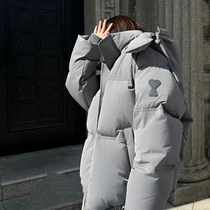 CHER AMI AMY LOVING DOWN CLOTHING GIRLS Thickened Warm Waterproof Couple Coats Boomer Grey Bread