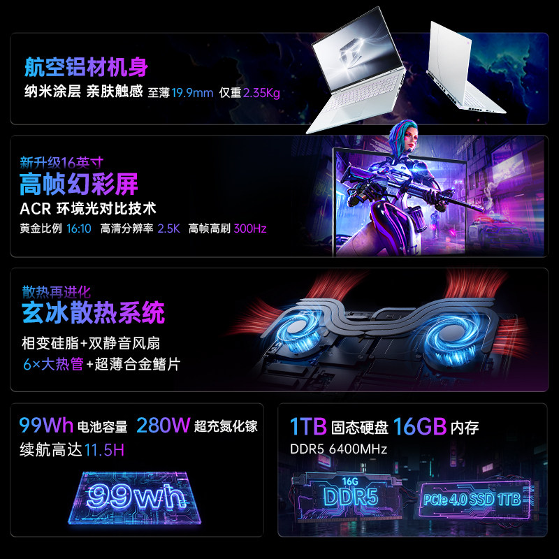 【政府补贴20%】七彩虹 iGame Origo M16 i7-14650HX RTX5060/16英寸轻薄AI游戏笔记本电脑官方旗舰店