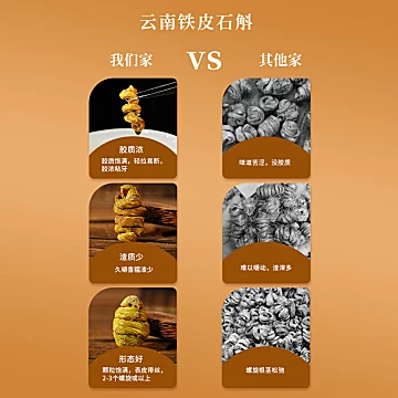 云南铁皮石斛滋补品干条礼盒装50g[10元优惠券]-寻折猪