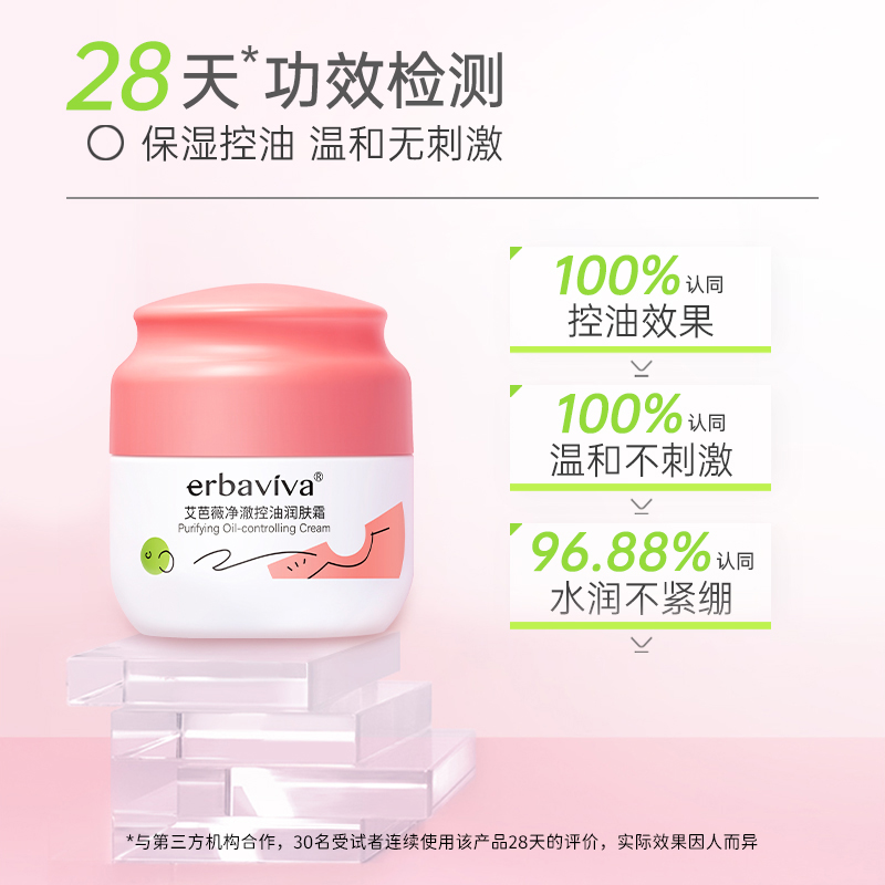 艾芭薇控油保湿层孔菌面霜青春期护肤青少年官方旗舰店正品