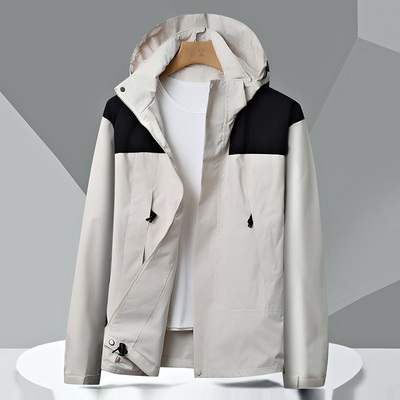 冲锋衣男运动服户外保暖防风休闲夹克男装