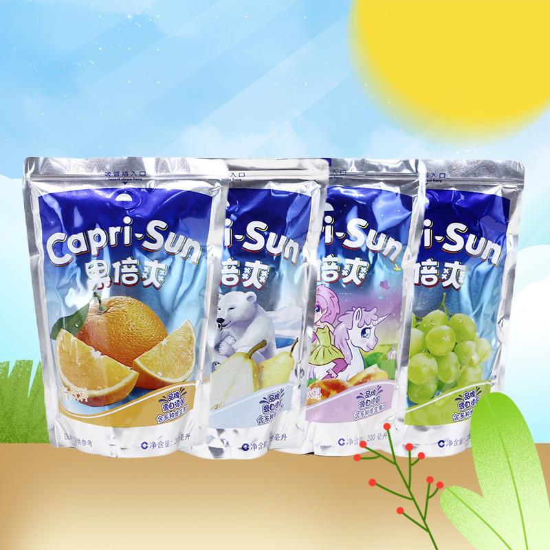 包邮Capri Sun果倍爽200ml苹果葡萄橙汁饮料网红休闲饮品果味果汁 - 图0