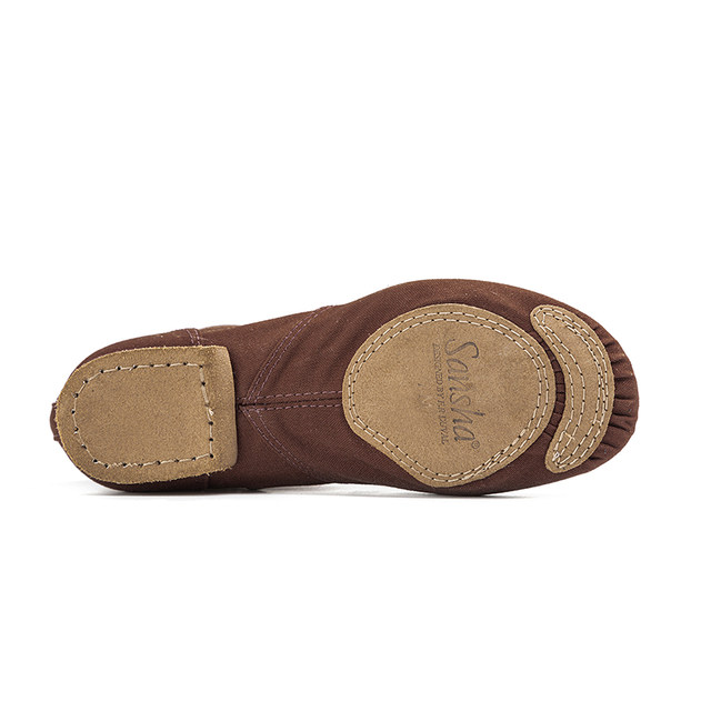 Sansha dance shoes canvas surface dance shoes for women with cowhide soles