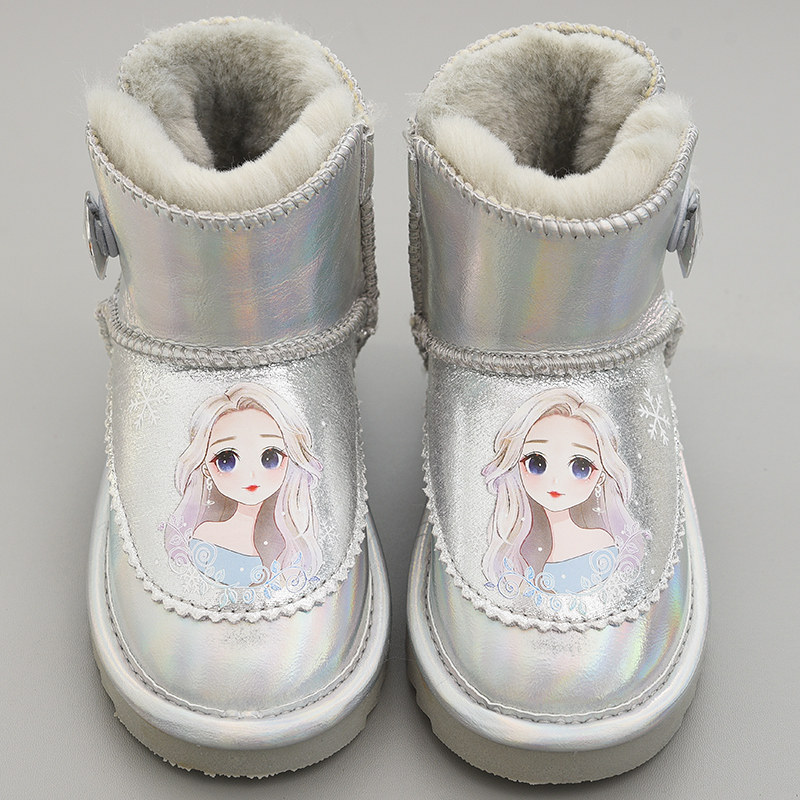 女童雪地靴防水儿童棉鞋大棉童鞋雪地棉冬靴宝宝加绒防滑保暖靴子,淘宝优惠券,粉丝福利购,淘宝优惠卷