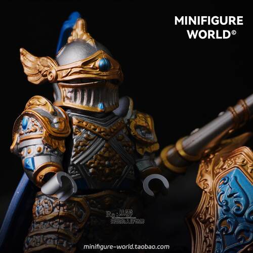 圆桌骑士中世纪兰斯洛特亚瑟王骑士战马盾牌第三方积木人仔玩具 - 图3