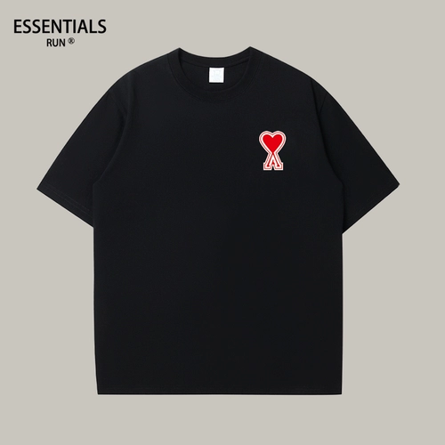 ESSENTIALS RUN Летняя трендовая модная футболка для влюбленных