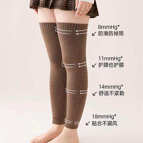 大码护膝袜套女士冬季毛圈过膝袜腿套加肥加厚胖mm保暖长筒袜,淘宝优惠券,粉丝福利购,淘宝优惠卷