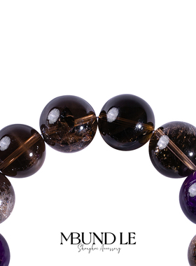 摩邦珠宝茶晶水晶男女款手链