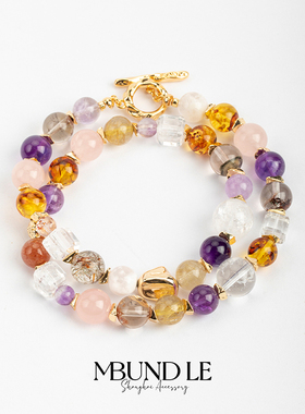 摩邦珠宝彩运亨通- 多宝水晶项链单条女款礼品