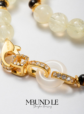 摩邦珠宝日富一日-7.5mm黄水晶手串单圈双圈男女同款新款