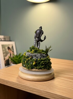 纯手工拉普达机器人微缩摆件