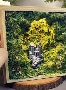 原创手工魔法城堡微缩摆件礼物