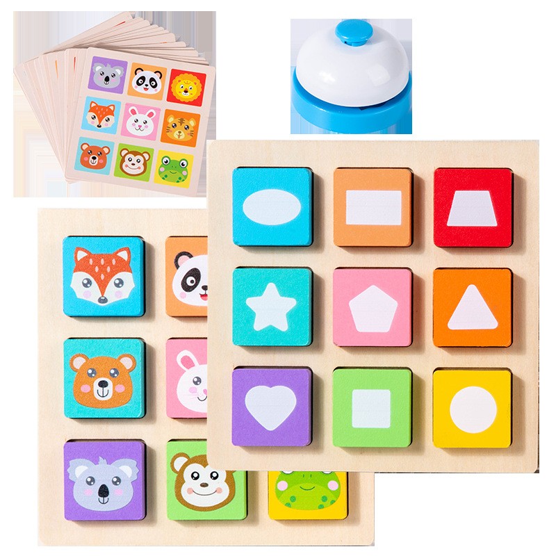 儿童动物配对积木益智拼图玩具3d立体卡通拼板宝宝早教3到6岁ce35 - 图3