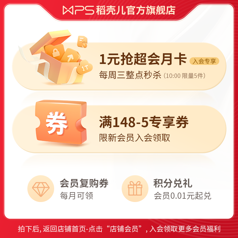 wps超级会员年卡ppt模板稻壳会员全新升级，随性用-第4张图片-提都小院