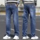 Summer Thin Stretch Loose Straight jeans ຜູ້ຊາຍ