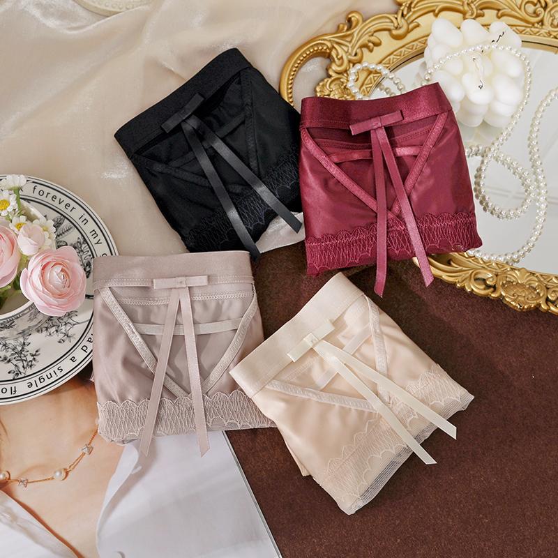 名痕大码蕾丝女士内裤纯棉抗菌全棉裆2024新款性感镂空胖MM三角裤 - 图3