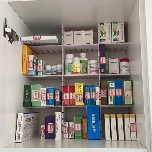柜子斗柜收纳分隔板药品床头柜自由组合隔板抽屉分割板竖立置物架 - 图2