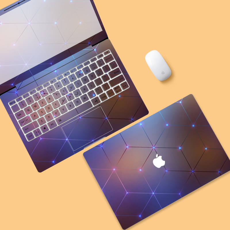 适用苹果macbook air13.3电脑贴纸ins12寸pro笔记本贴膜13全套mac