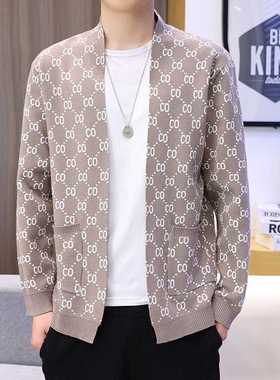 2021 Autumn and Winter New Knitted Men's Long-sleeved Camouf