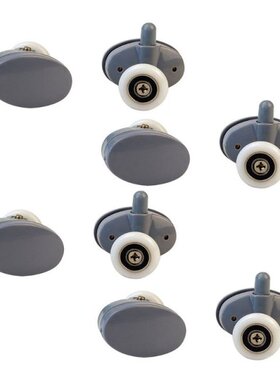 8Pcs/Set Adjustable Shower Room Cabins Pulley Bathroom Rolle