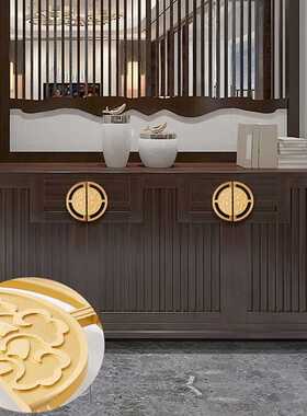1 Pair Of Semi Circular Handles Brass Gold Cabinets Handle F