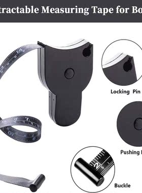 150cm/59 Inch Self-tightening Body Measuring Ruler Sewing
