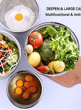 Mixing Bowls With Airtight Lids,6 Piece Stainless Steel