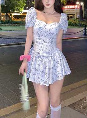 new dress bubble sleeve princess skirt temperament foreign