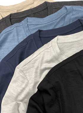 100% Superfine Merino Wool T shirt Men's Base Layer Shirt Wi