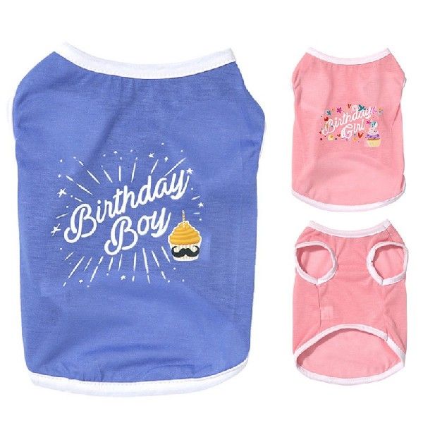 Pet Dog Cotton Vest Puppy Dog Cat Clothes Shirt Dog Tshirts