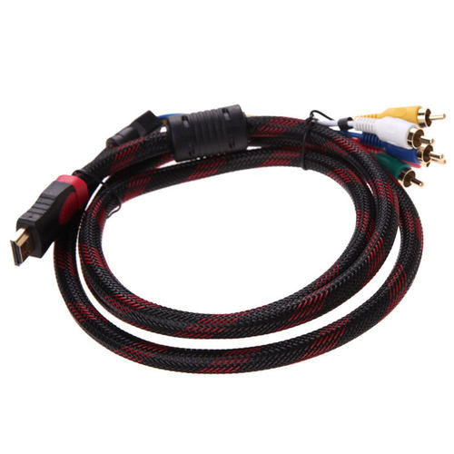 HDMI To 5-RCA 6Ft 1.8m Video Audio AV Component Converter Ad - 图1