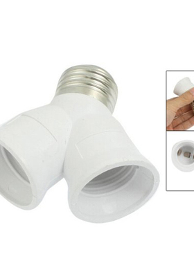5 Pcs E27 to E27 Light Lamp Bulb Socket Y Shape 2 Splitter C
