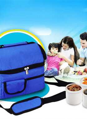 8L Square Thermal Bag Women Men Lunch Bag Cooler Beam Port L