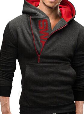 2021 New Men	s Sports Hooded Sweatshirt Men Plus Size
