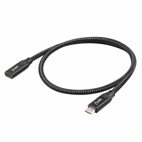 0cm/60cm Type C Extension Cable USB .1 Gen2 Braided Male - 图2