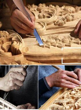 10/12Pcs Professional Manual Wood Carving Hand Chisel Tool S