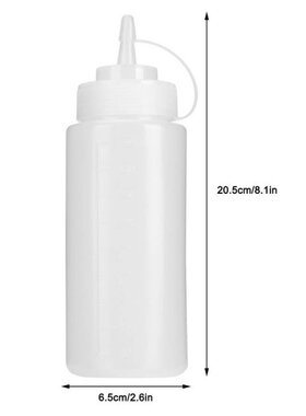 Dessert Tools 6Pcs 480ml Tomato Sauce Squeeze Bottle Salad D