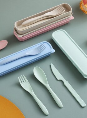 28Pcs Wheat Straw Dinnerware Set Lightweight Colorful Dinner